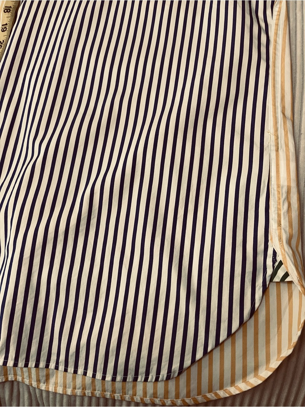 Ralph Lauren Blue and Yellow And Pink Striped Men's Button Down Shirt - Picture 11 of 11